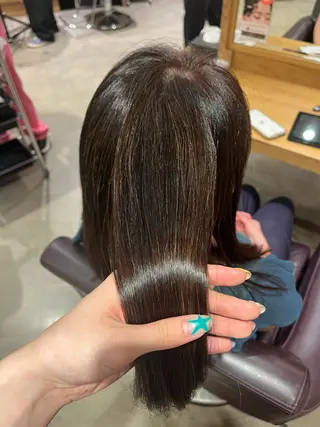 セミロング 田中 ひなりのヘアスタイル