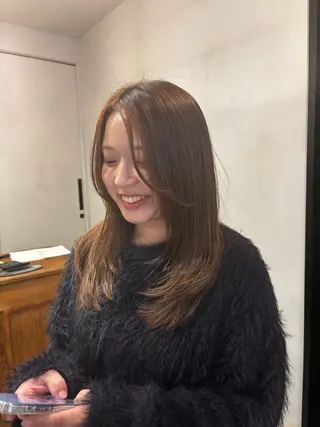 セミロング Aem.所属・toiro Aem. 仲村　幹大のヘアスタイル