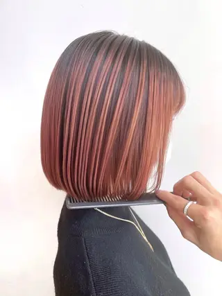 ショート カラー パーマ ヘアアレンジ レイヤーカット/ボブ /縮毛矯正✨大輝のヘアスタイル