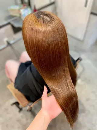 ロング ヘアアレンジ キッズ 艶髪/ハイトーン /masami🩵のヘアスタイル