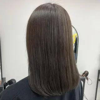 セミロング カラー mona/ ストレートスタイル✨のヘアスタイル