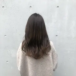 ロング カラー ヘアアレンジ 酸性縮毛矯正🧴韓国 レイヤー/髪質改善のヘアスタイル