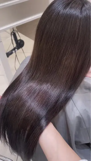 ロング カラー 💖大人韓国ヘア💖 韓国艶カラー【銀座】のヘアスタイル