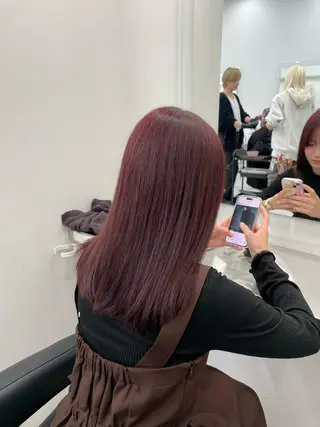 ロング カラー 中韓レイヤー/ ブラウン🤎はやとのヘアスタイル