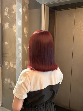 ミディアム カラー 関口 玲那のヘアスタイル