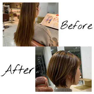 ミディアム ORO　飯田 早稀のヘアスタイル