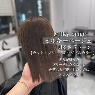 ロング カラー 透け上品ハイトーン 職人ゆうと🤍のヘアスタイル
