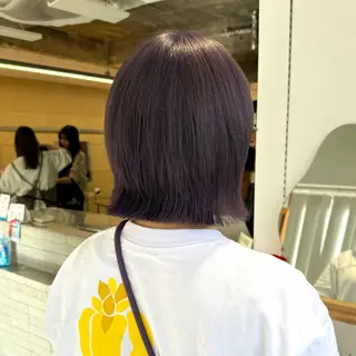 ミディアム カラー cipre シンモン チナリのヘアスタイル