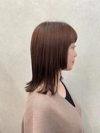ミディアム 瀬野 まみのヘアスタイル
