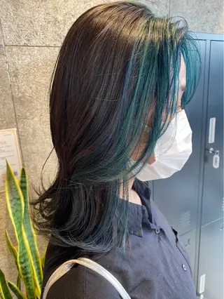 セミロング カラー トップスタイリスト 🖤sachikaのヘアスタイル