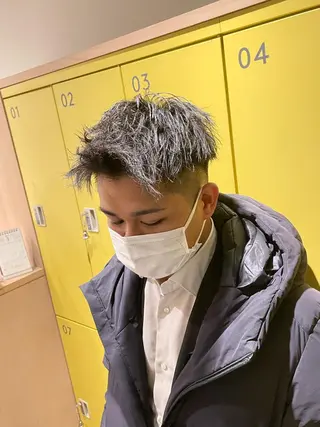 パーマ メンズ Le'a所属・渋谷/フェード/ 國分 翔のヘアスタイル