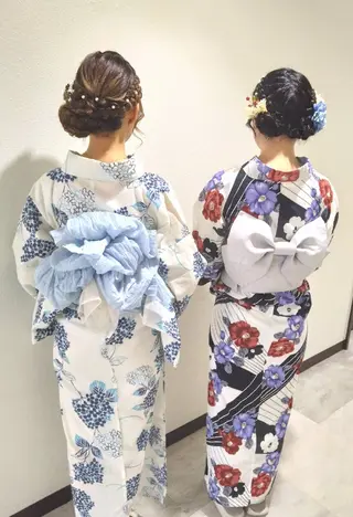 セミロング ヘアアレンジ Hair&Make  Delight*のヘアスタイル