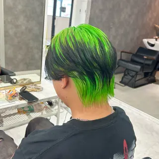 カラー メンズ 🥀YUIHA🥀 テザインカラー♥のヘアスタイル