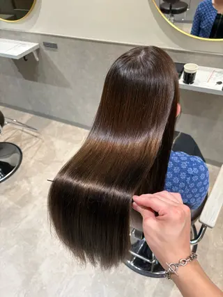 ロング カラー 銀座No.1髪質改善 縮毛矯正/本木のヘアスタイル