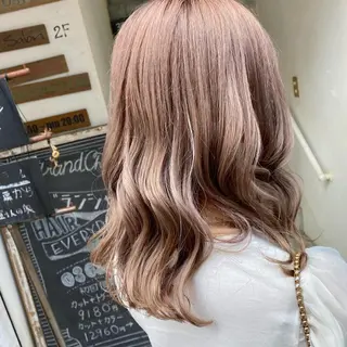 セミロング カラー Sia中野新橋 田中 優莉乃のヘアスタイル