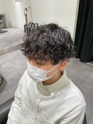 ショート パーマ メンズ Reginavita栄所属・メンズ特化/ 本日空き○/岡本一真のヘアスタイル