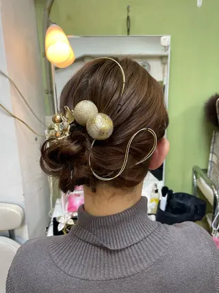 セミロング 六本木/ヘアセット /hairmakeのヘアスタイル