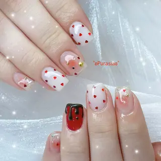 ネイル Purasia高橋✧ マグ/ワンホン/地雷のネイルデザイン