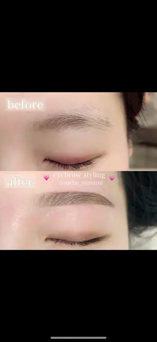 アイブロウ Nonche 甲斐奈々美のマツエク・マツパデザイン