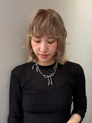 ミディアム カラー Daisy🎀【福岡 美容室】chiakiのヘアスタイル