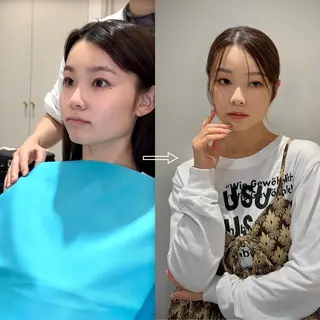 セミロング ヘアアレンジ ヘアメイクkeiko 🌈パーソナルカラーのヘアスタイル