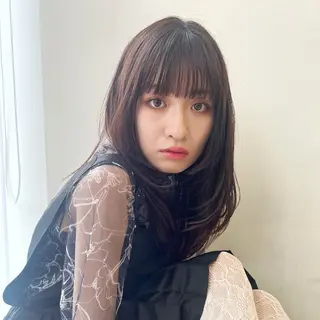 セミロング 太田 絵麻のヘアスタイル