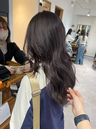 セミロング カラー ダブルカラー 🌙ｃｈｉｎａｒｉのヘアスタイル