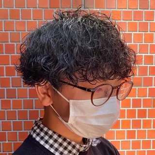 パーマ メンズ 年間2000名担当◎ パーマ職人/仲原佑樹のヘアスタイル