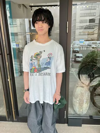 パーマ メンズ 千葉 郁也のヘアスタイル