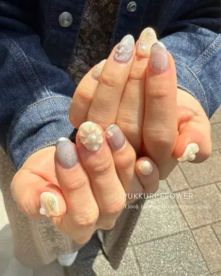 ネイル Seemly 千田町店所属・フラワーパラジェル 🌸シームリーエミのネイルデザイン