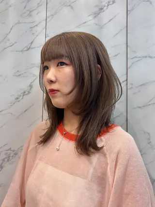 ミディアム miu /透明感カラーのヘアスタイル