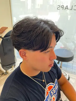 ショート パーマ メンズ パーマ/フェード🔥 佐々木波人のヘアスタイル