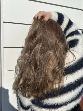 セミロング カラー nok所属・レイヤー/ベージュ/ どますず🌺のヘアスタイル