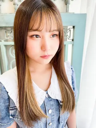 ロング カラー パーマ ヘアアレンジ メンズ 表参道Lise おおいしおりのヘアスタイル