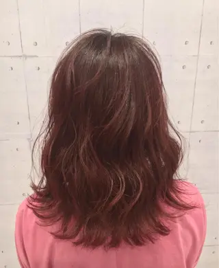 ミディアム カラー 韓・中華美女ヘア 🇰🇷×🇨🇳のヘアスタイル