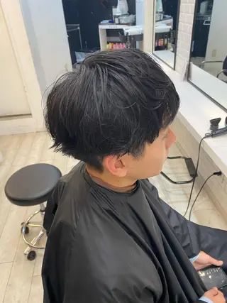 パーマ メンズ パーマ/ダブルカラー ブリーチ⭐️海斗のヘアスタイル