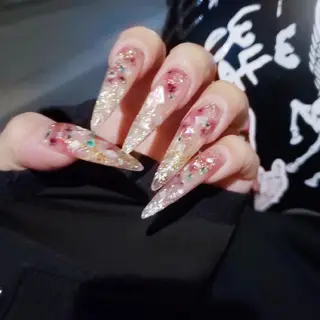 ロング ネイル クロキ 。のネイルデザイン