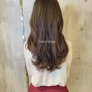 ロング カラー 髪質改善ｶﾗｰ ｹｱﾌﾞﾘｰﾁ/ﾀﾑのヘアスタイル