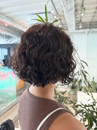 ミディアム パーマ ANY/須田 麻人/ハードパーマのヘアスタイル