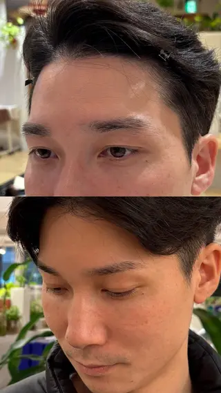 アイブロウ hair make shower所属・山﨑悠真 /心斎橋/メンズのヘアスタイル