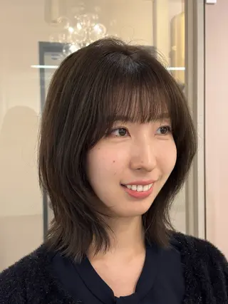 ミディアム カラー レイヤーカット🍒韓 国ヘア🍒ひかりのヘアスタイル