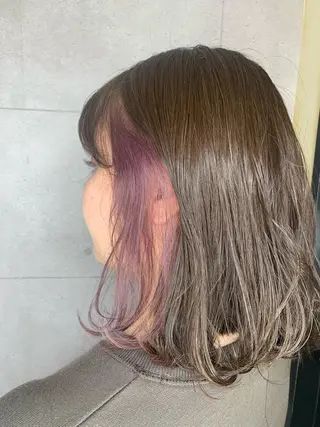 ミディアム カラー 高橋友里亜 /フリーランスのヘアスタイル