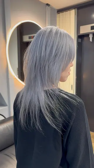 ミディアム カラー dao/ミルクティー /ブラウン/ブロンドのヘアスタイル