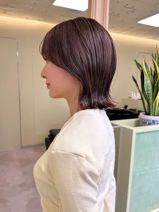 ミディアム ボブ/ぱつっとボブ/ 谷口 海星のヘアスタイル