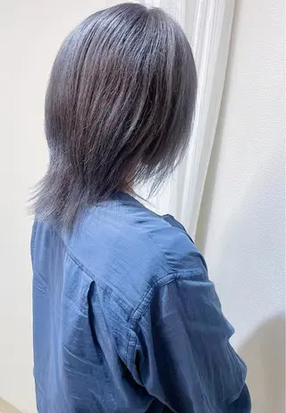 ミディアム カラー ケアブリーチ /髪質 改善/古橋圭史郎のヘアスタイル