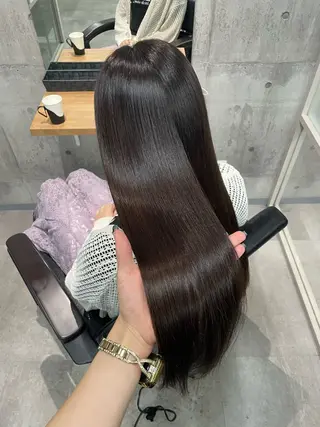 ロング カラー パーマ ayano /レイヤー/艶カラーのヘアスタイル