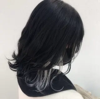 ミディアム カラー ❤️ブリーチなし💚 ダブルカラー平野実花のヘアスタイル