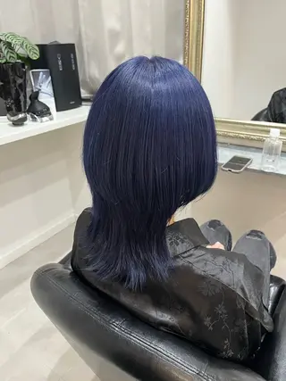 ミディアム カラー ユナ🎀レイヤー /韓国/ハイトーンのヘアスタイル