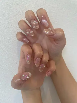 ネイル 束感まつ毛/ネイル/ LED♥KIRARAのマツエク・マツパデザイン