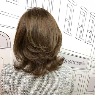 ミディアム カラー レイヤー⭐️カラー ⭐️平川雅史のヘアスタイル
